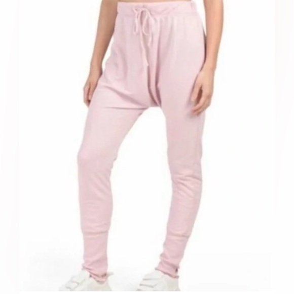 FREE PEOPLE Cozy All Day Harem Leggings XS Light Pink NEW! - Picture 1 of 4